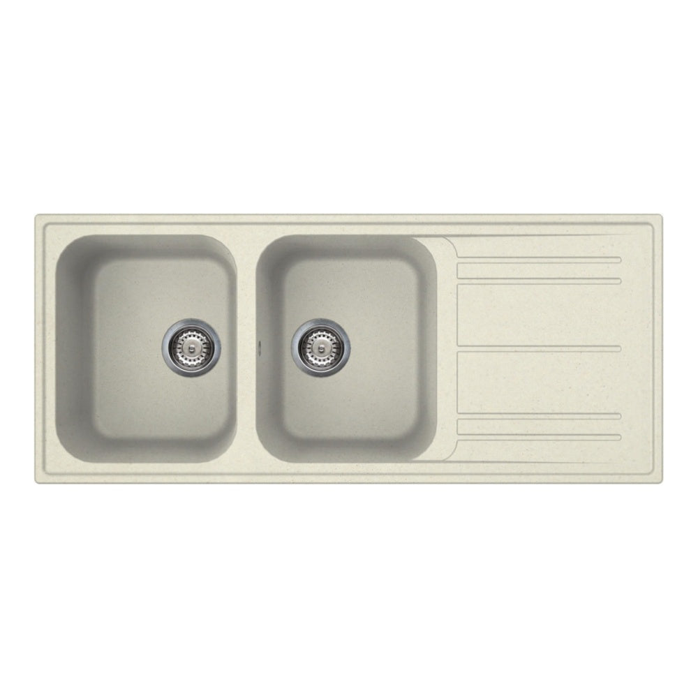 Chiuveta de bucatarie crem 116cm, LZ116P, Smeg