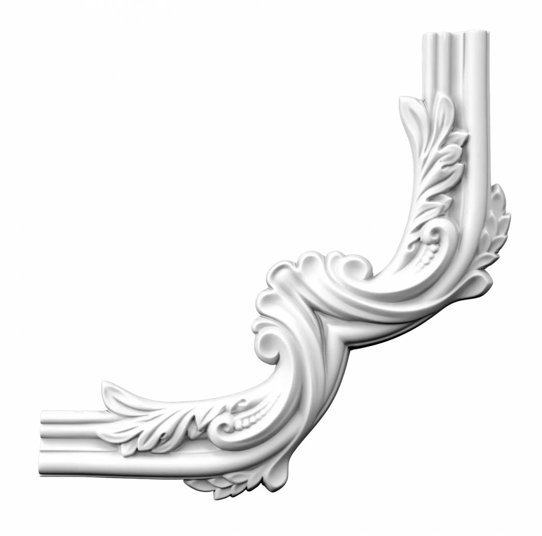Coltar decorativ din poliuretan CR818B - 30x30x2.8 cm