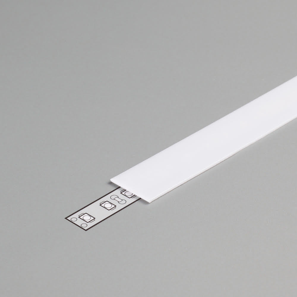 Difuzor de lumina LED din PVC, alb, 2.1x100 cm