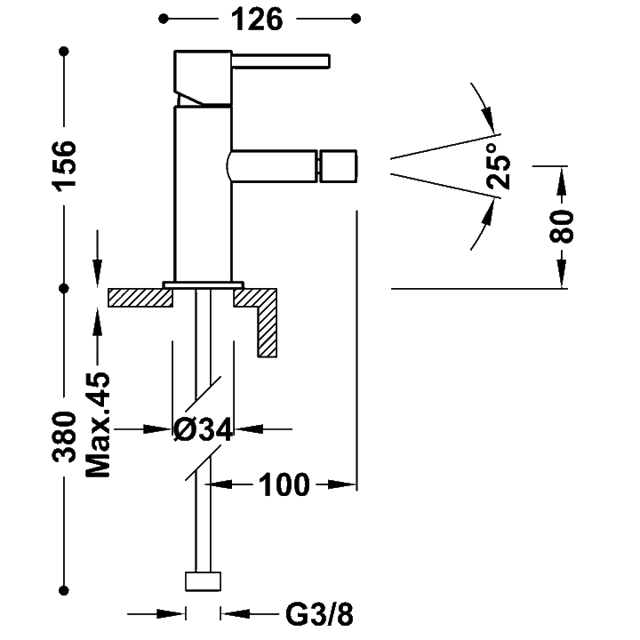 Baterie Bideu Crom Max-Tres 06212001, Tres