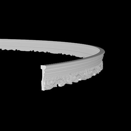 Brâu Decorativ Flexibil Alb Polimer 1.51.368, Gaudi flexibilă