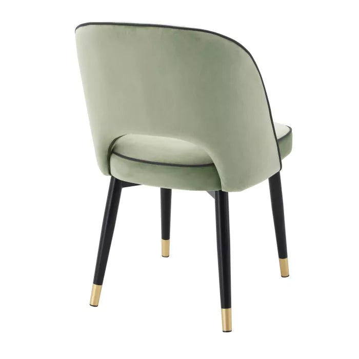 Set Două Scaune Dining Cliff Pistache Green Velvet  113783, Eichholtz