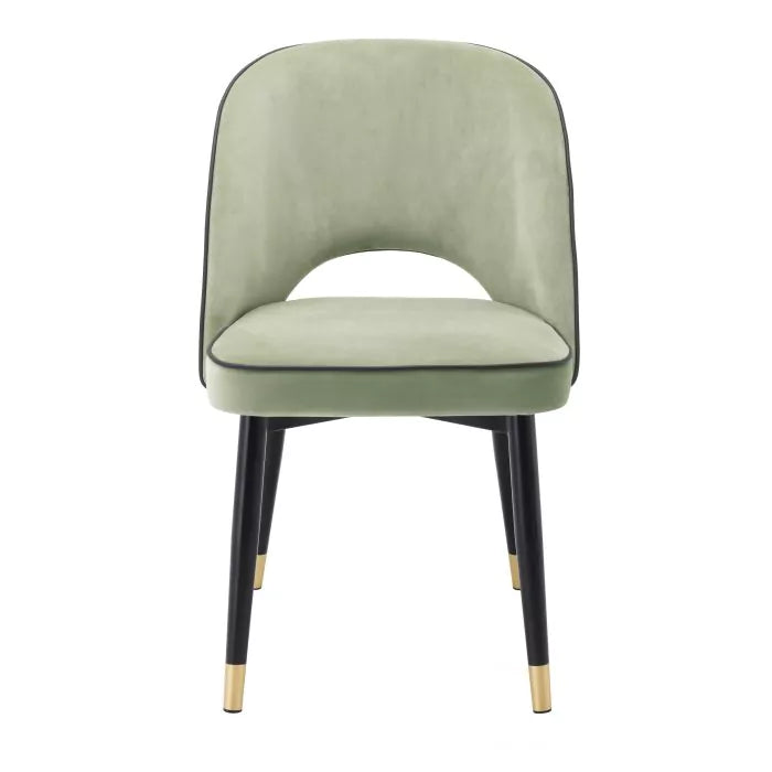 Set Două Scaune Dining Cliff Pistache Green Velvet  113783, Eichholtz