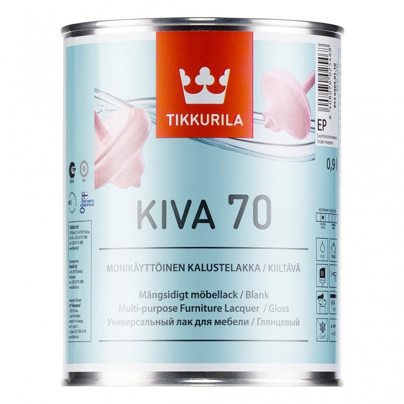 Lac acrilic pentru interior Kiva (70) Lucios, Tikkurila