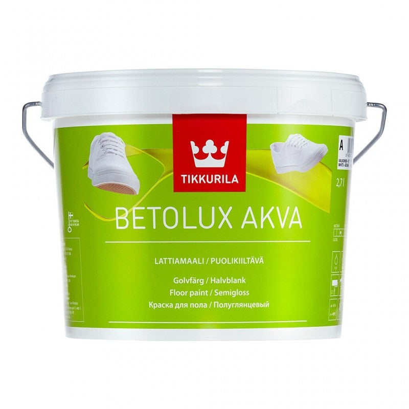 Vopsea pentru beton și pardoseli interioare Betolux Akva A, Tikkurila