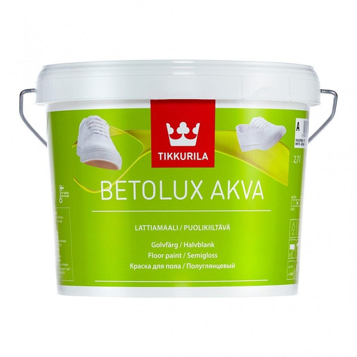 Vopsea pentru beton și pardoseli interioare Betolux Akva A, Tikkurila