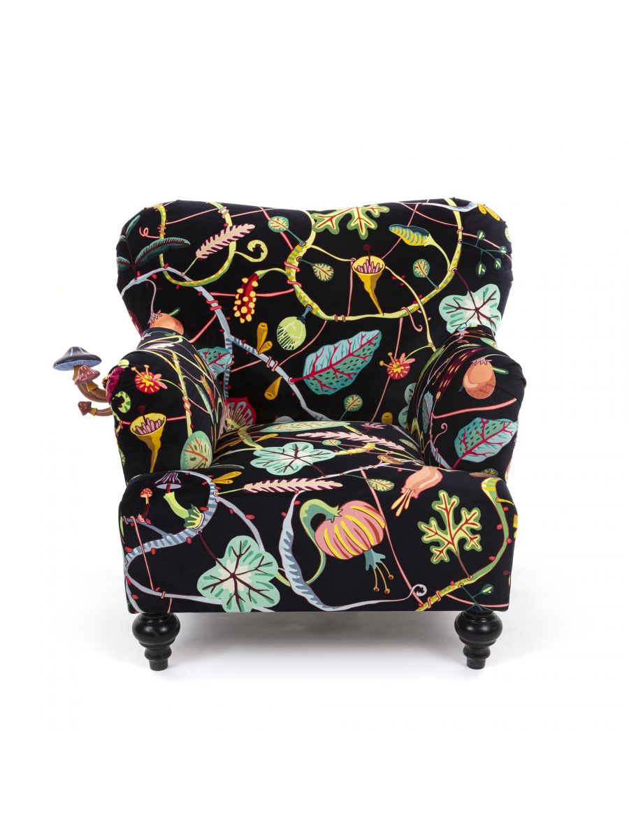 Fotoliu Botanical Diva Negru 16331, Seletti
