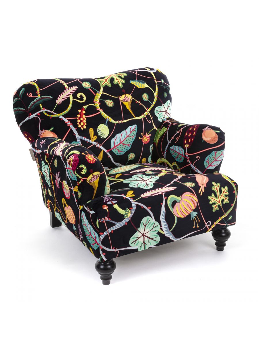 Fotoliu Botanical Diva Negru 16331, Seletti