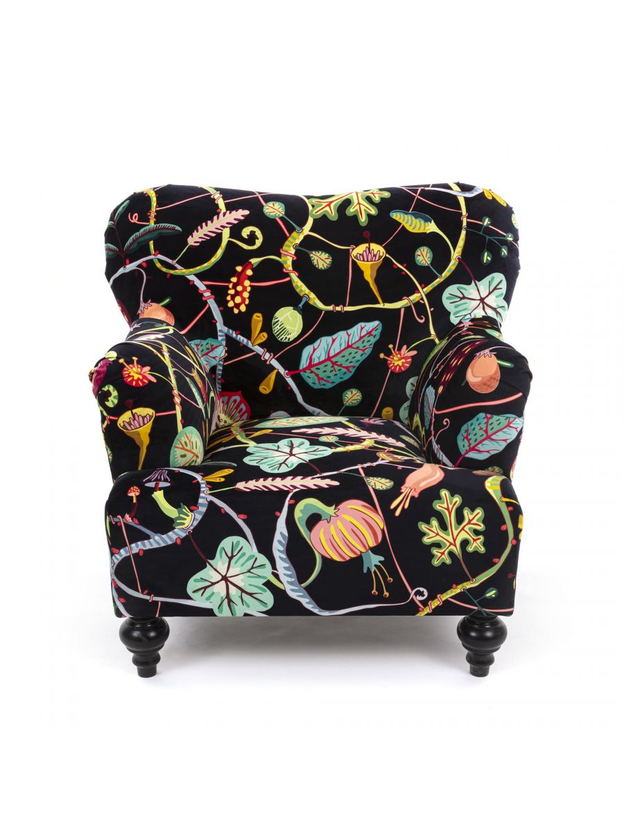 Fotoliu Botanical Diva Negru 16331, Seletti