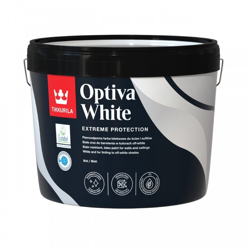 Vopsea Lavabilă Latex Optiva White, Tikkurila