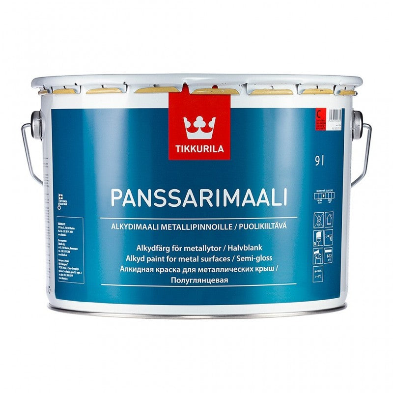 Vopsea alchidică pentru acoperișuri metalice Panssarimaali A, Tikkurila