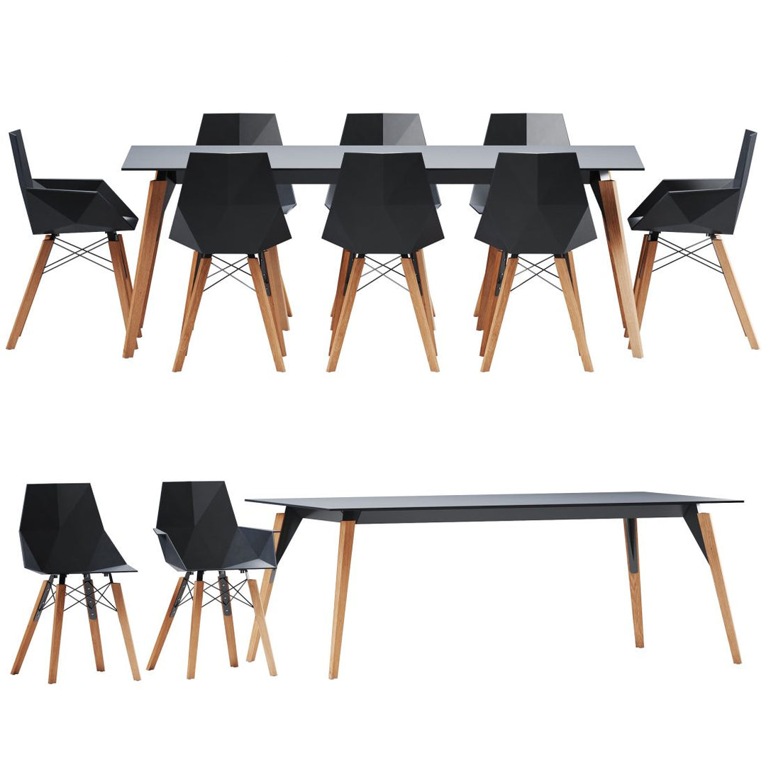 Scaun lemn cu brațe Faz Ramón Esteve, Vondom