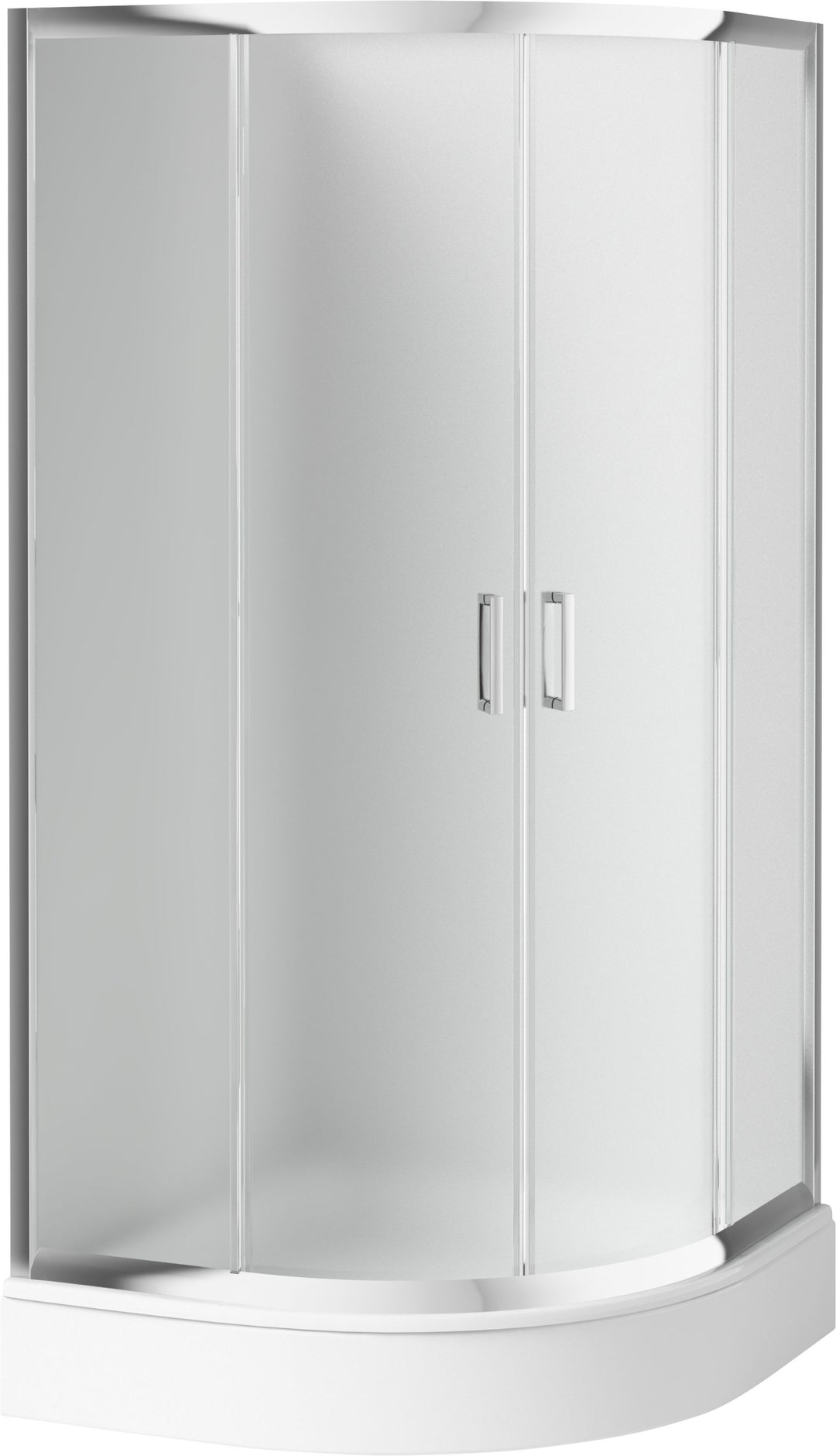 Funkia, Cabină semi-rotundă 90 cm, sticlă brumată KYP_651K Deante