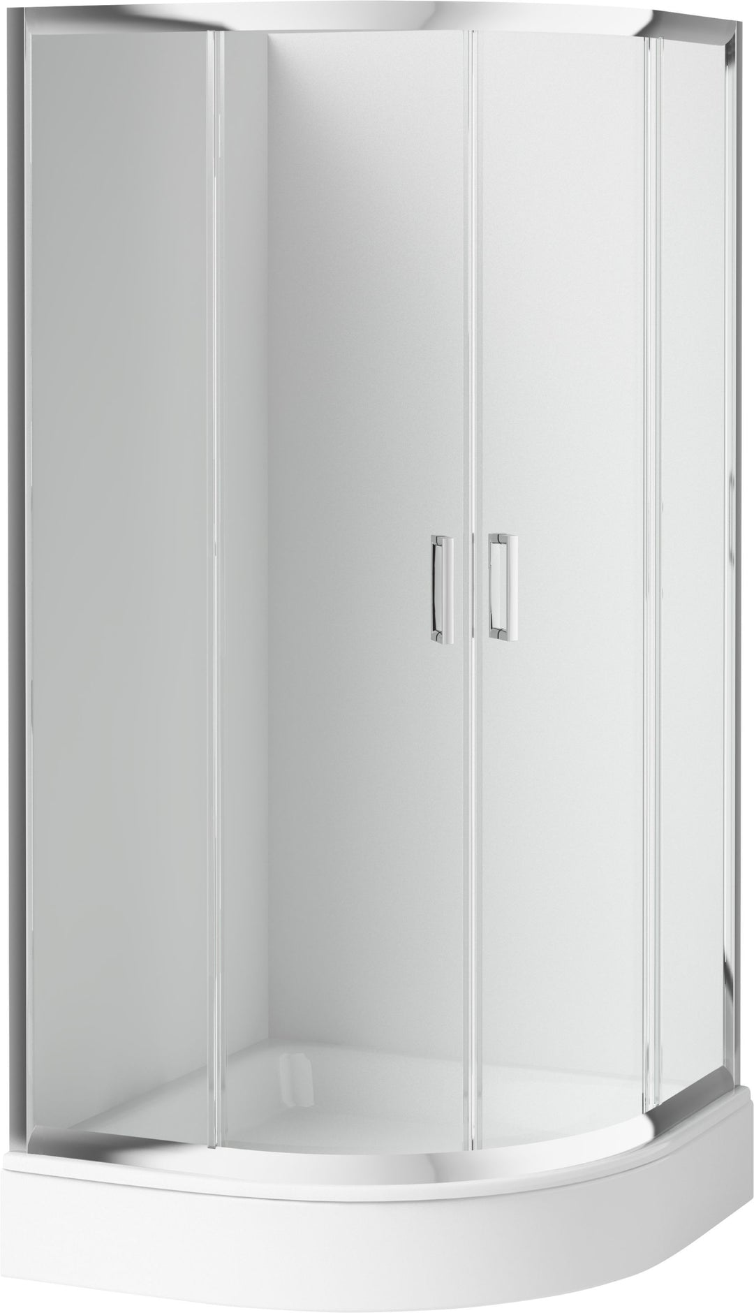 Funkia, Cabină semi-rotundă 80 cm KYP_052K sticlă transparentă Deante