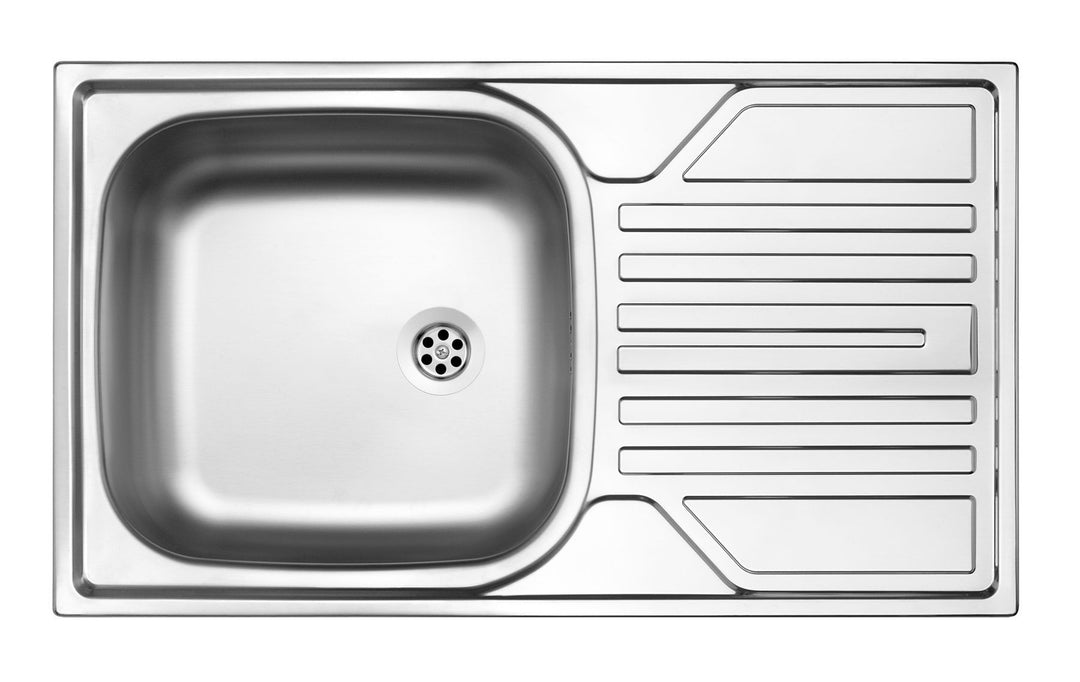 Legato, Chiuvetă de bucătărie cu un compartiment cu scurgere decor ZEL_3110 Deante