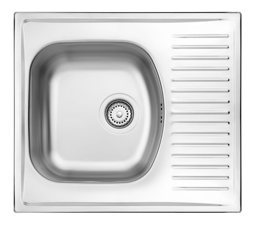 Techno Chiuvetă de bucătărie cu un compartiment cu scurgere scurtă decor ZMU_3113 Deante