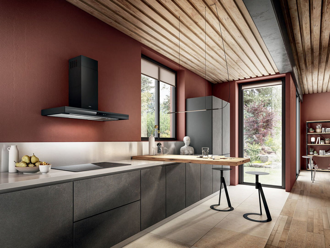 Hotă Neagră Adéle Montaj Pe Perete 60cm BL MAT/A/60, Elica