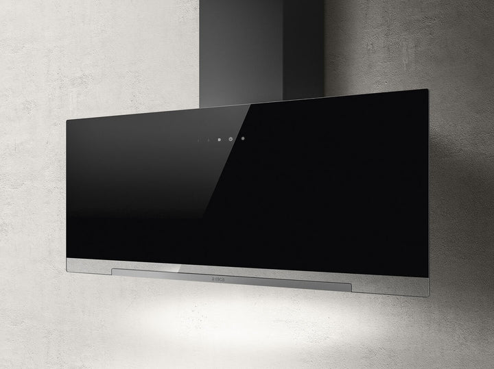 Hotă Neagră/Sticlă Aplomb Montaj Pe Perete 90cm BL/A/90, Elica