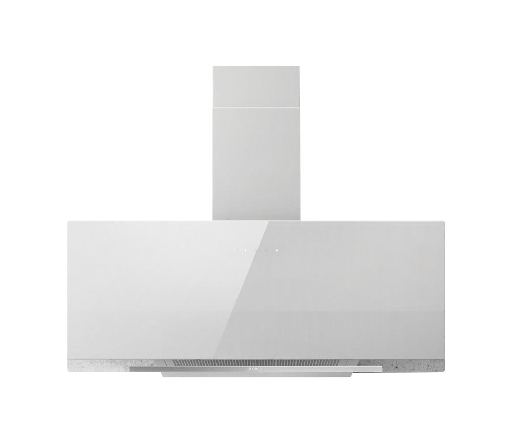 Hotă Albă/Sticlă Aplomb Montaj Pe Perete 90cm WH/A/90, Elica