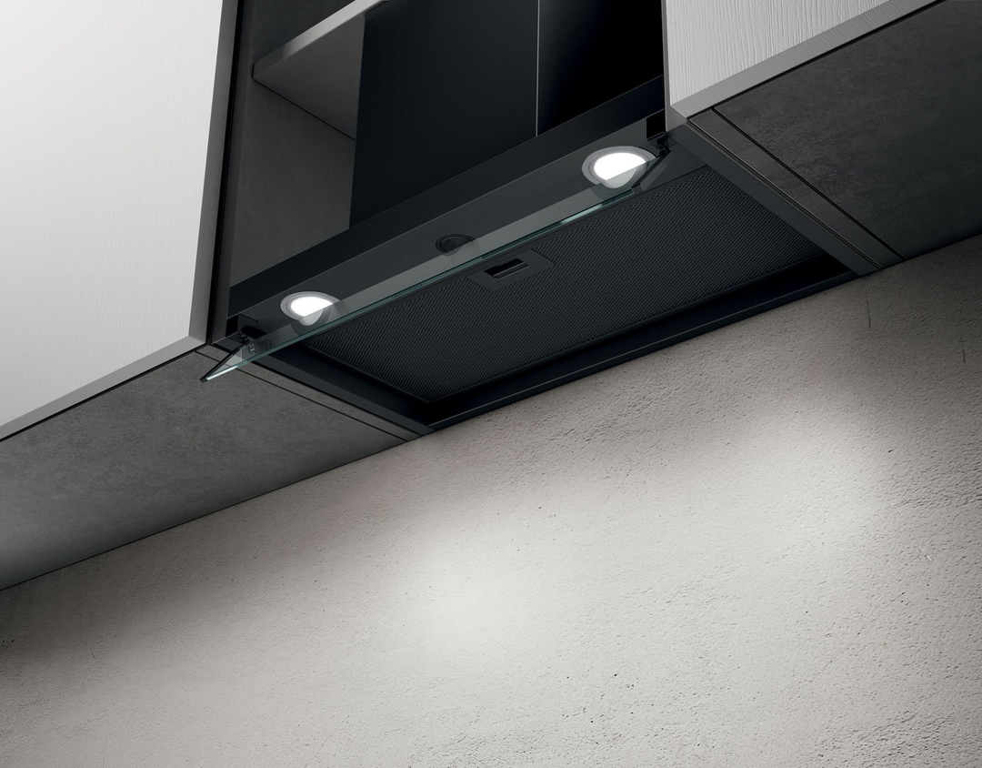 Hotă Neagră Boxin Încorporabilă 90cm LX/BL MAT/A/90, Elica