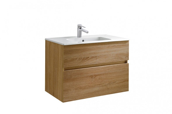 Mobilier Baie Jade Stejar + Lavoar Smile GAL7900088, Gala