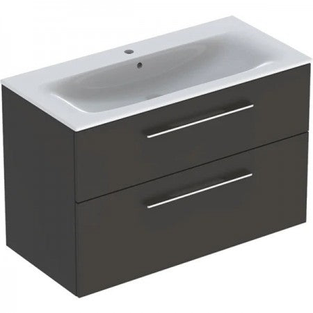 Mobilier Baie Selnova Square 100 cm Gri + Lavoar GEC501.245.00.1, Geberit
