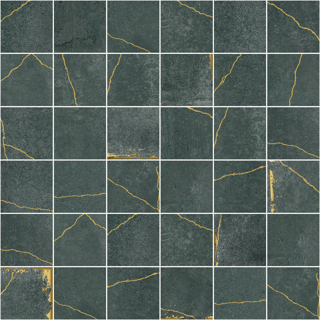 Mozaic Kintsugi 5x5 Green Aichi 30x30 cm G-3558 Aparici