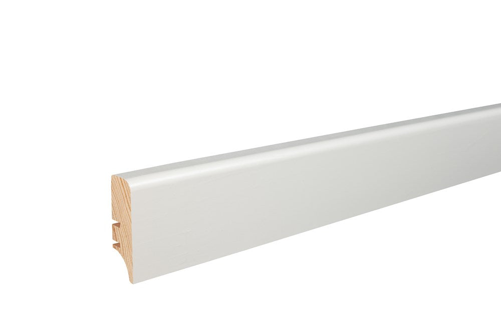 Plinta Albă Lemn Furnir Stejar 4,6cm , Barlinek, P4627362A