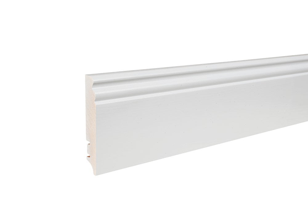 Plinta Albă Lemn Furnir Stejar 9,5cm , Barlinek, P9H27362A