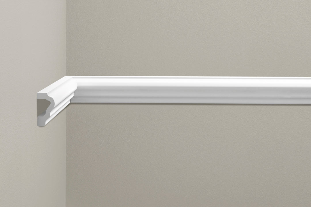 Brâu decorativ Alb Polimer Dur, LPC14