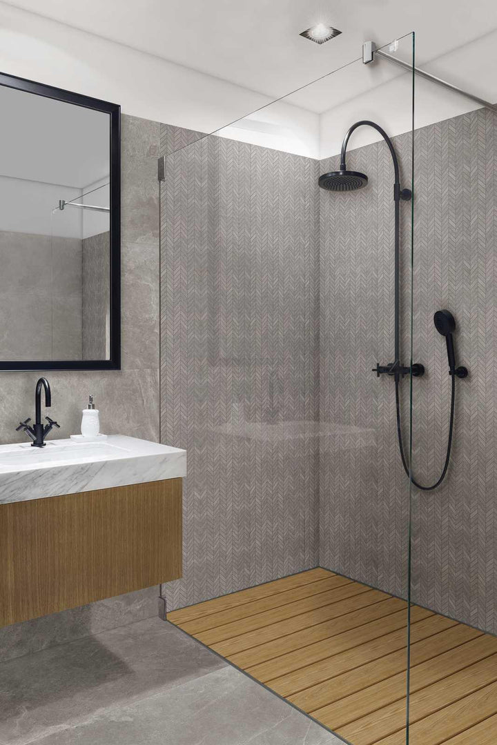 Gresie Realstone Slate Decors Mosaico Freccia Iron Ragno