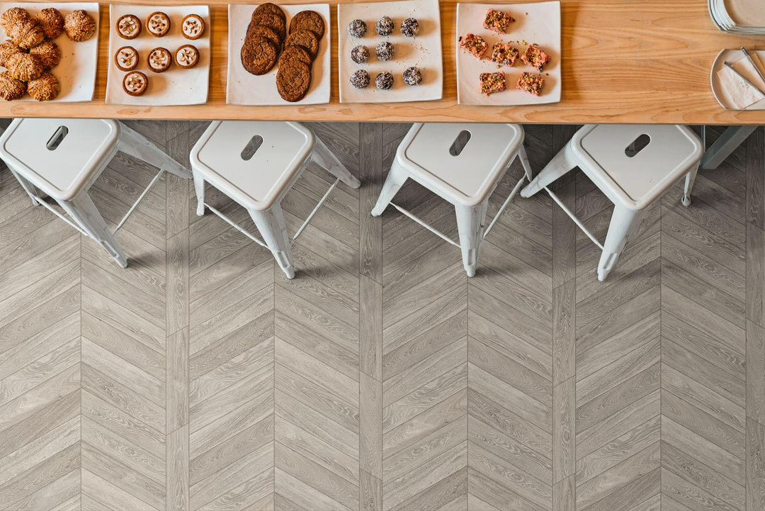 Gresie Woodchoice Chevron Salt Ragno