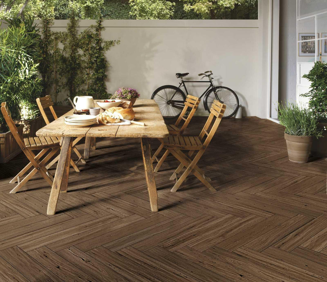 Gresie Woodstory Marrone Ragno