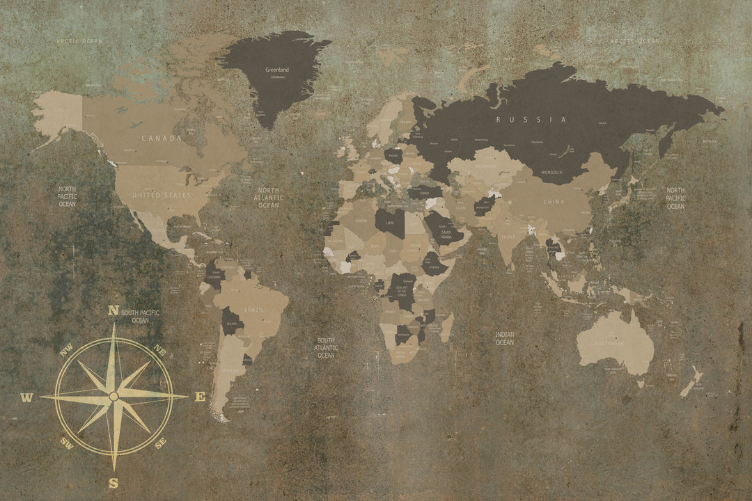 Tapet World Map 02, Instabilelab