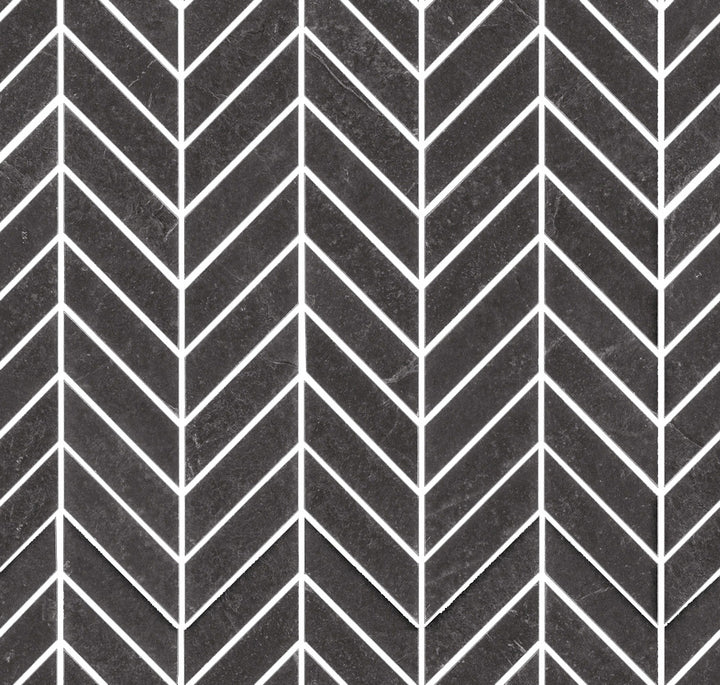Gresie Realstone Slate Decors Mosaico Freccia Black Ragno