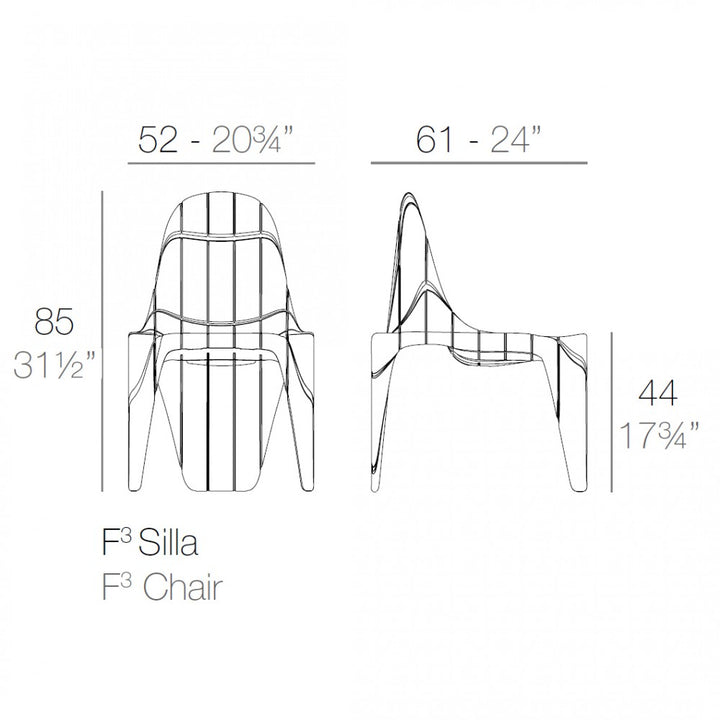 Scaun F3 Fabio Novembre, Vondom