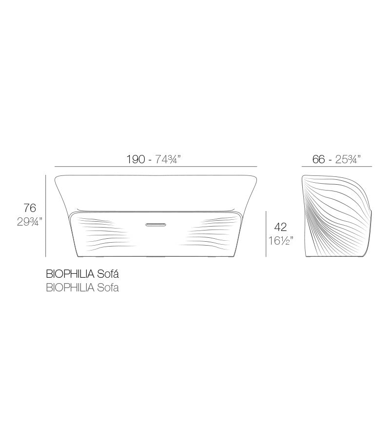 Canapea Biophilia Ross Lovegrove, Vondom