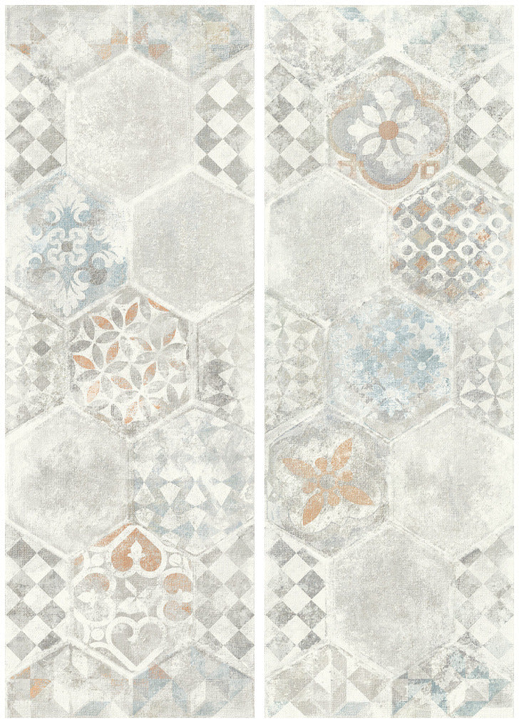 Faianță Decoro Esagonale Bianco TexCem Ragno