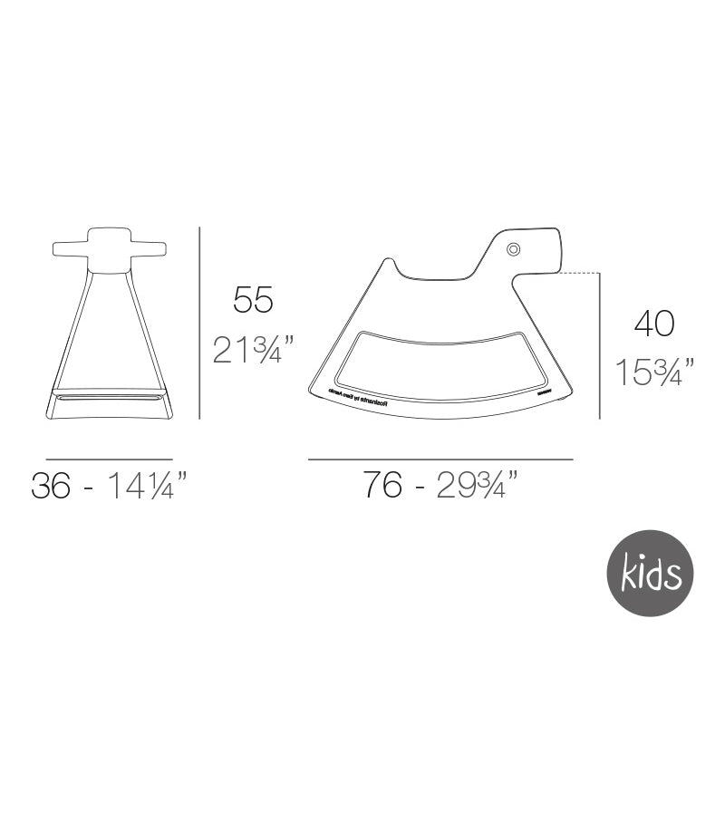 Balansoar Rosinante Kids Eero Aarnio, Vondom