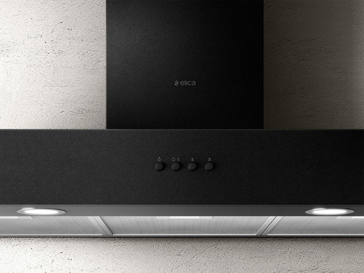 Hotă Neagră/Fontă Spot Urban Montaj Pe Perete 90cm CAST IRON/A/90, Elica