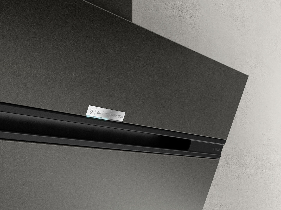 Hotă Neagră/Fontă Stripe Urban Montaj Pe Perete 90cm CAST IRON/A/90, Elica