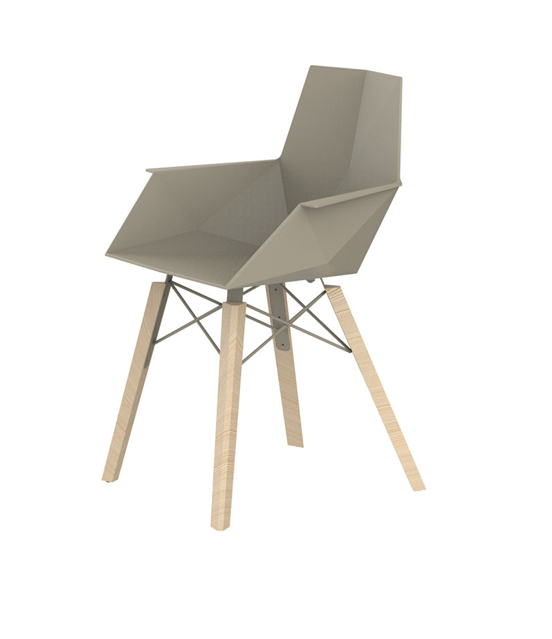 Scaun lemn cu brațe Faz Ramón Esteve, Vondom