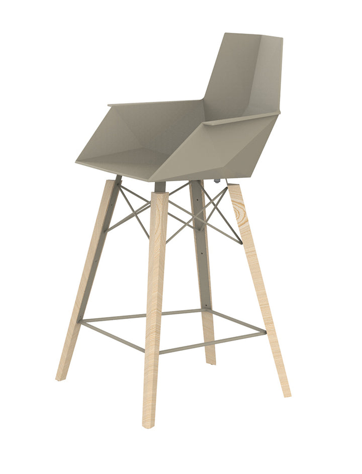 Scaun lemn cu brațe tejghea Faz Ramón Esteve, Vondom