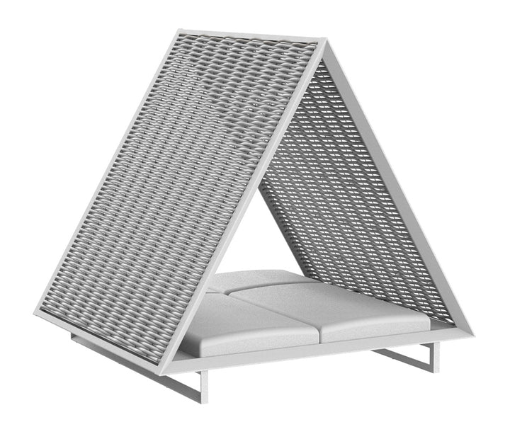 Baldachin pentru terasă cu acoperiș din coardă țesută Frame Ramón Esteve, Vondom