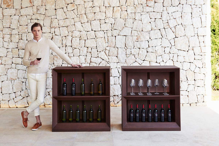 Dulap exterior cu rafturi 100x100x50cm Vela - Ramón Esteve, Vondom