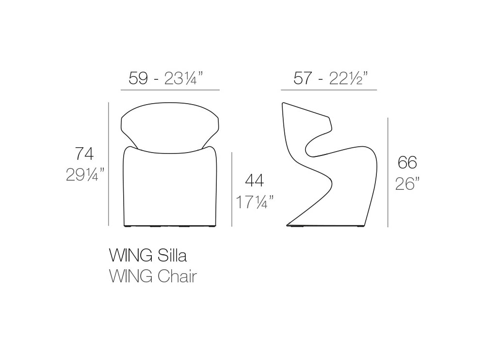 Scaun Wing A-cero, Vondom