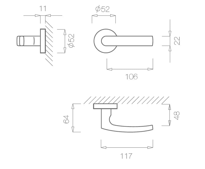 Maner usa inox, 2254, Tupai