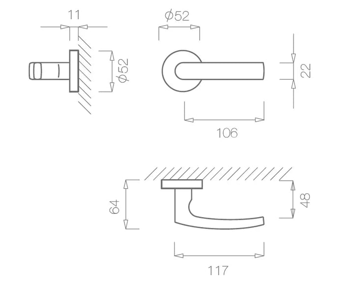 Maner usa inox, 2254, Tupai