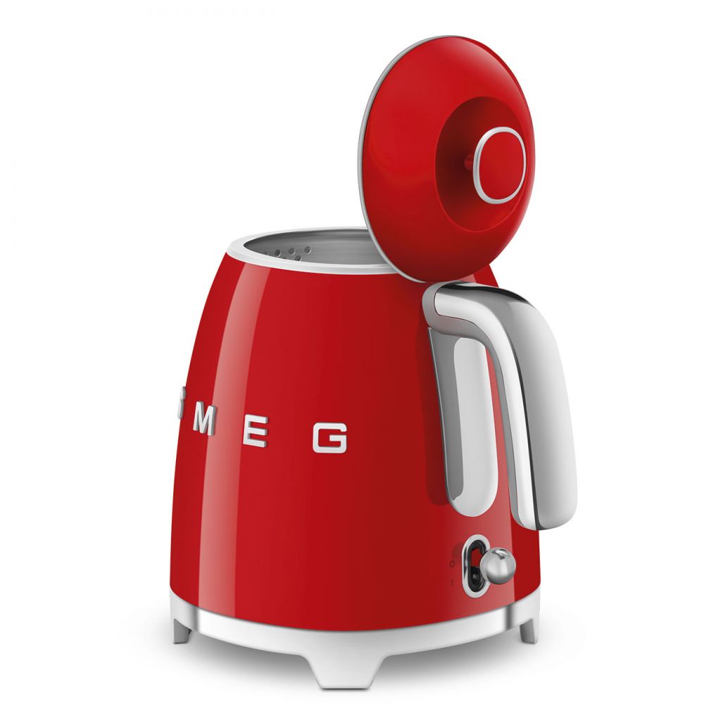 Mini fierbator de apa retro rosu, KLF05RDEU, Smeg