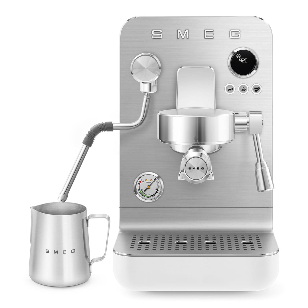 Aparat de cafea espresso manual Minipro alb, EMC02WHMEU, Smeg